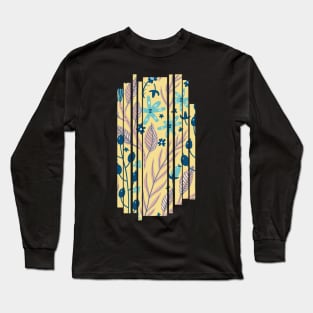 Colorful leafs falling artwork Long Sleeve T-Shirt